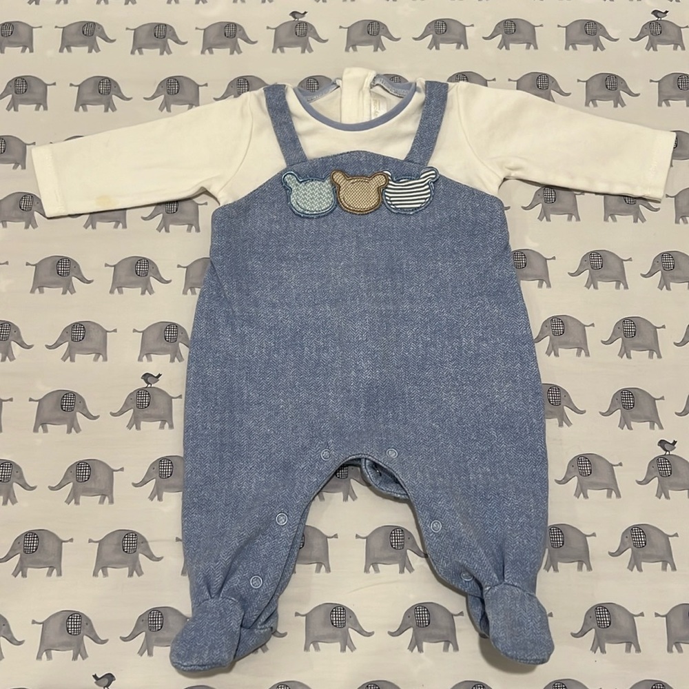 EUC Mayoral Onesie with Suspenders 🧸🚭